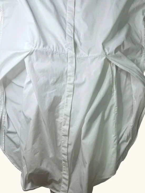 COS White Shirt Dress Cotton Architectural Layered Oversized Size 4 - Picture 13 of 16